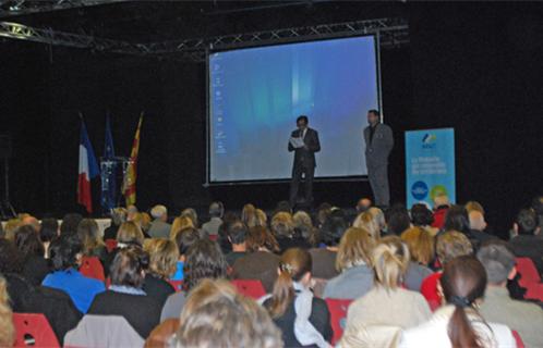 Congrès d'Autisme Paca, présentation de la journée par Jean-Marc Bonifay, et discours de Jean-Sébastien Vialatte.