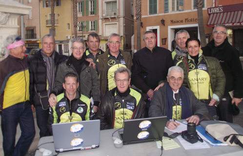 La bonne humeur était au rendez-vous avec les membres de Sanary cyclo sports.