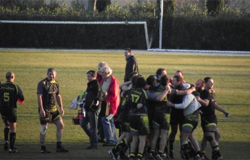 Les Sanaryens heureux de cette victoire face au R.C Bruscain.