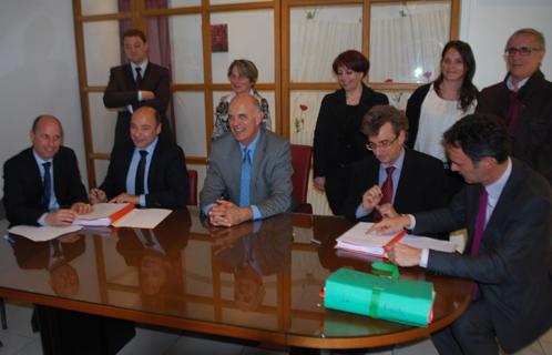 Lundi l'EPF a signé une convention avec le Logis familial varois.