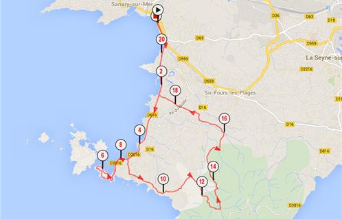 Parcours 21 km