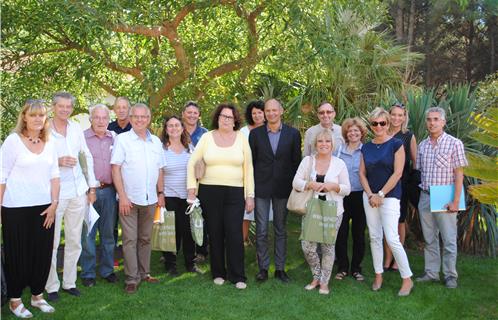 Le jury avec la mairie, représentée par  les élus, le service technique et  le service environnement