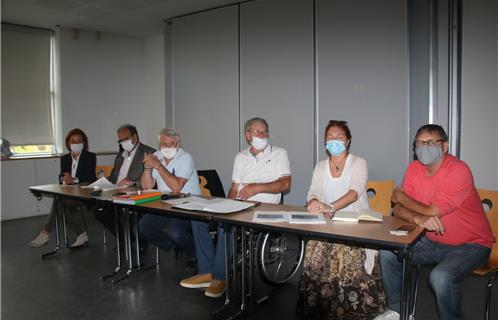 De gauche à droite, Delphine Quin, Patrick Perez, Dominique Marchandise, Jean-Louis Boilot, Sophie Le Polles Bourdon et Patrice Cretaud