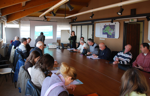 Réunion Natura 2000 sur le thème de la pêche professionnelle et de loisir.