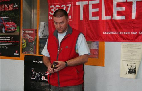 François Pecquery, président du club lors des qualifications.