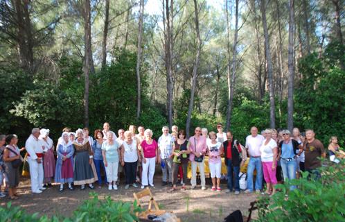 Une rencontre champêtre à l'initiative des Randonneurs Sanaryens.