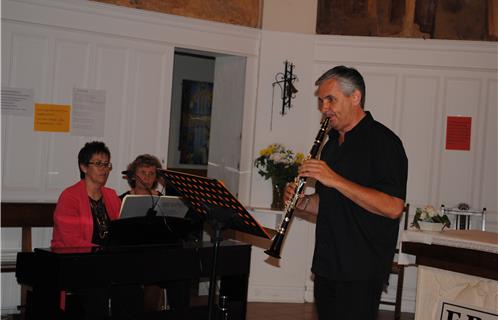 Thierry Maison à la clarinette et Isabelle Boillet au piano