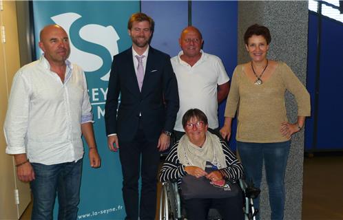 Jean-Luc Choquelle, Olivier Andrau, Serge Féraud, Any Baudin et Laurence Brenier