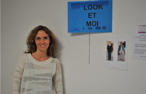 Ingrid Lemercier conseillère en image et en communication pour l'agence Look & Moi, était présente au salon pour prendre contact avec les personnes souhaitant améliorer leur image.