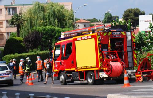 Les pompiers se sont rendus sur les lieux