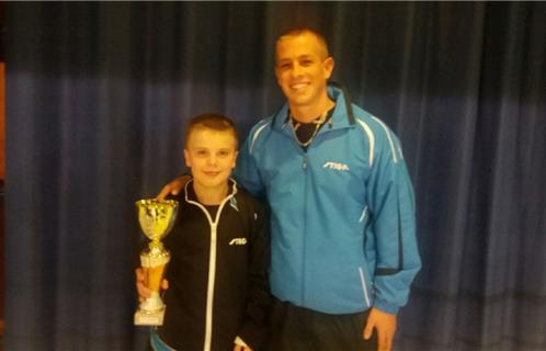 Hugo Deschamps et son coach Jeff Alfano.