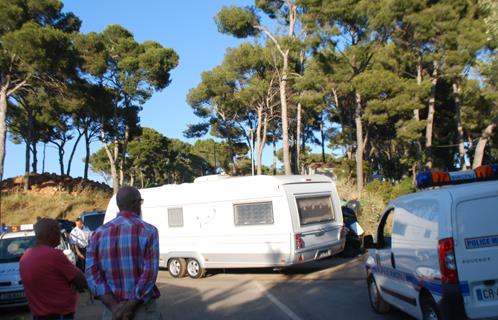 Un départ mouvementé des gens du voyage dimanche soir sur le site de Péchiney.