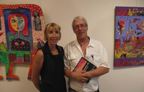 Sandrine de Maria et Guy Sénécal à l'Espace Saint-Nazaire.