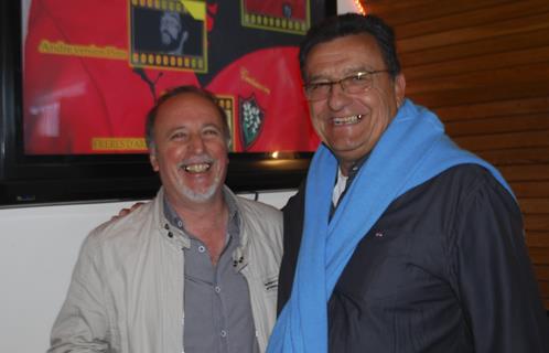 Michel et son ami Raymond au bar le Nautique.