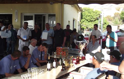 La remise des prix s'est déroulée lundi soir, animée par Bruno Golé, avec les élus Yves Draveton et André Mercheyer et, au fond les vainqueurs du Grand prix de la ville récompensés.