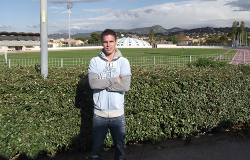 Thomas Mercheyer au complexe sportif Antoine Baptiste.