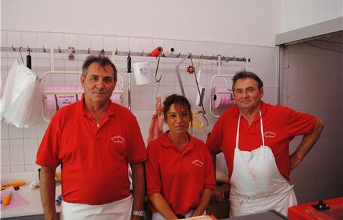 De gauche à droite  Jacky Charron, Sandrine et Christian Charron 