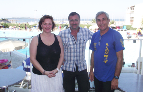 Véronique Norigeon, Michel Roux et Alain Pilate se sont retrouvés à Pierre et Vacances pour faire un bilan économique après la Race Nautic Tour.