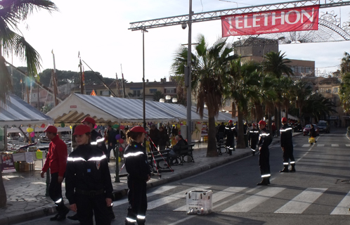 Le fameux péage des Jeunes Sapeurs Pompiers.