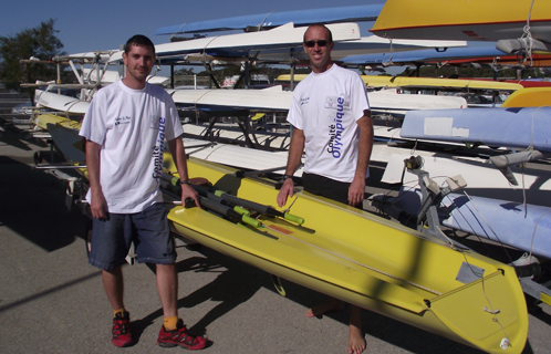 L'aviron club de Six-Fours bien représenté par Rémy Colin et Jean-Baptiste Taillan.