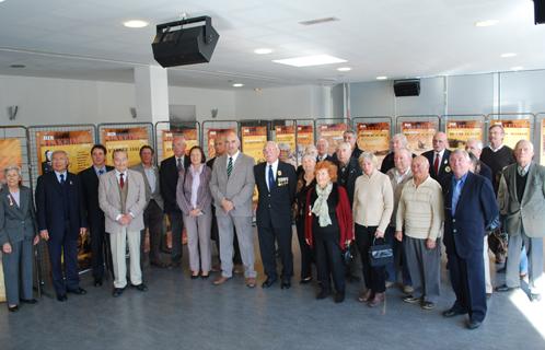 Inauguration en présence de
représentants d'associations patriotiques et de l'élu Thierry Mas Saint Guiral