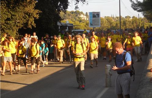 Départ du grand parcours.