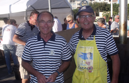 Jean-Paul Sylvain et Cyrille André, respectivement président et ex-président du Rotary club de Six-Fours.