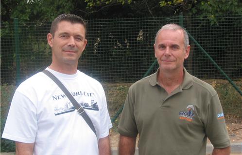 Olivier Battajon, directeur sportif, et Eric Pierre, président de La Seyne var handball
