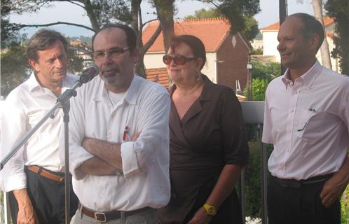 De gauche à droite: Jean Sébastien Vialatte, Jean-Yves Jarry, Dominique Ducasse, Joseph Mulé