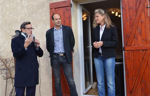 De gauche à droite : Jean Sébastien Vialatte, Joseph Mulé et Nathalie Bicais.