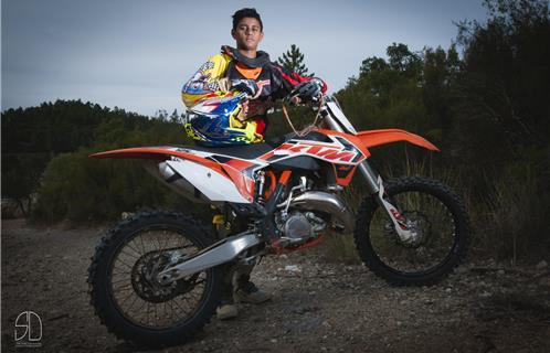 William et sa KTM 125cc