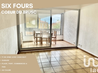 Vente  Appartement T2  de 29 m² à Six-Fours 186 000 euros Réf: SFN-1490074