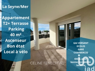 Vente  Appartement T2  de 40 m² à La Seyne 119 000 euros Réf: SFN-1515961