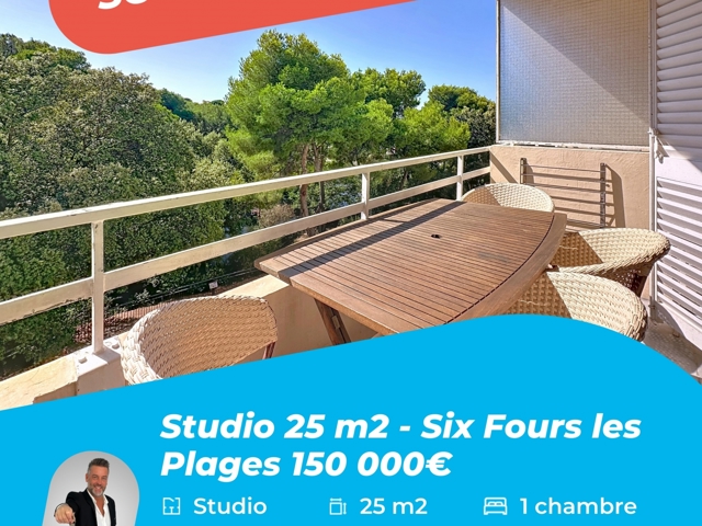 Vente  Studio de 25 m² à Six-Fours 150 000 euros Réf: SFN-1840584