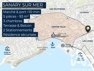 Vente  Appartement F5  de 93 m² à Sanary 795 000 euros