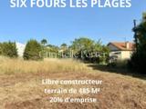Vente  Terrain de 485 m² à Six-Fours 260 000 euros