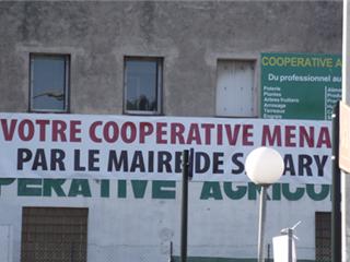 La coopérative agricole manifeste sa colère