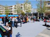 Six-Fours:  animations printanières  place des Poilus.
