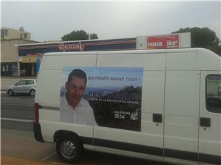 Six-Fours: Erik Tamburi, un camion pour faire campagne