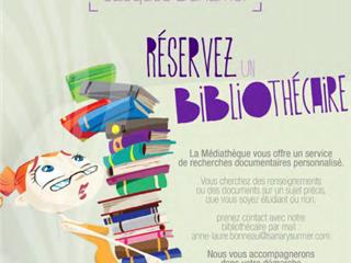 Sanary Médiathèque : Réserver un bibliothécaire