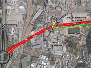 La Seyne : Fermeture de la RD 26