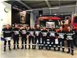 Ollioules: les Sapeurs Pompiers distribuent le calendrier 2019